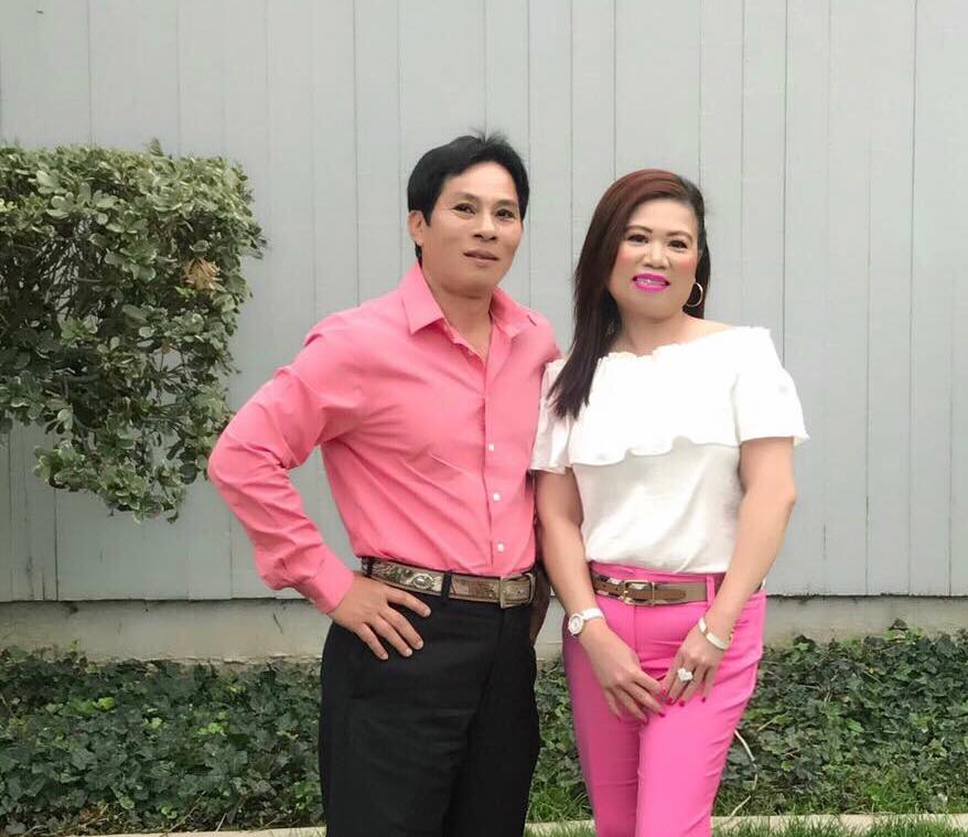 Nghệ sĩ Linh Châu-Ký giả Sóng Thần tại Lễ Giỗ Tổ